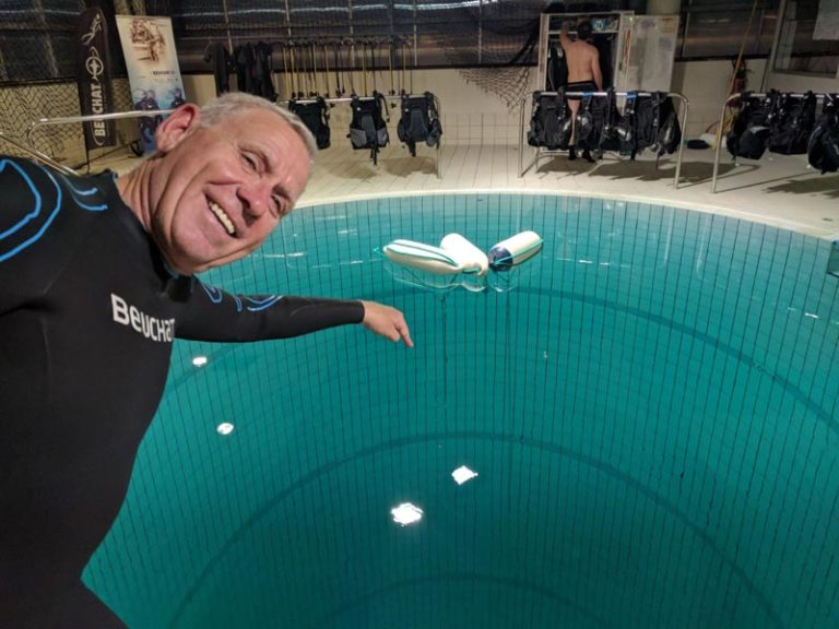 Piscine pour la pratique de l'apnée