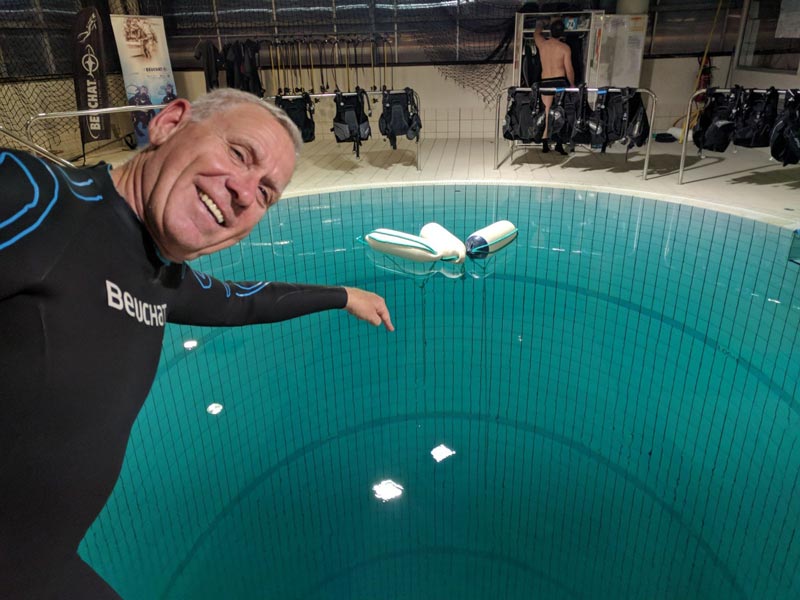 Piscine pour la pratique de l'apnée